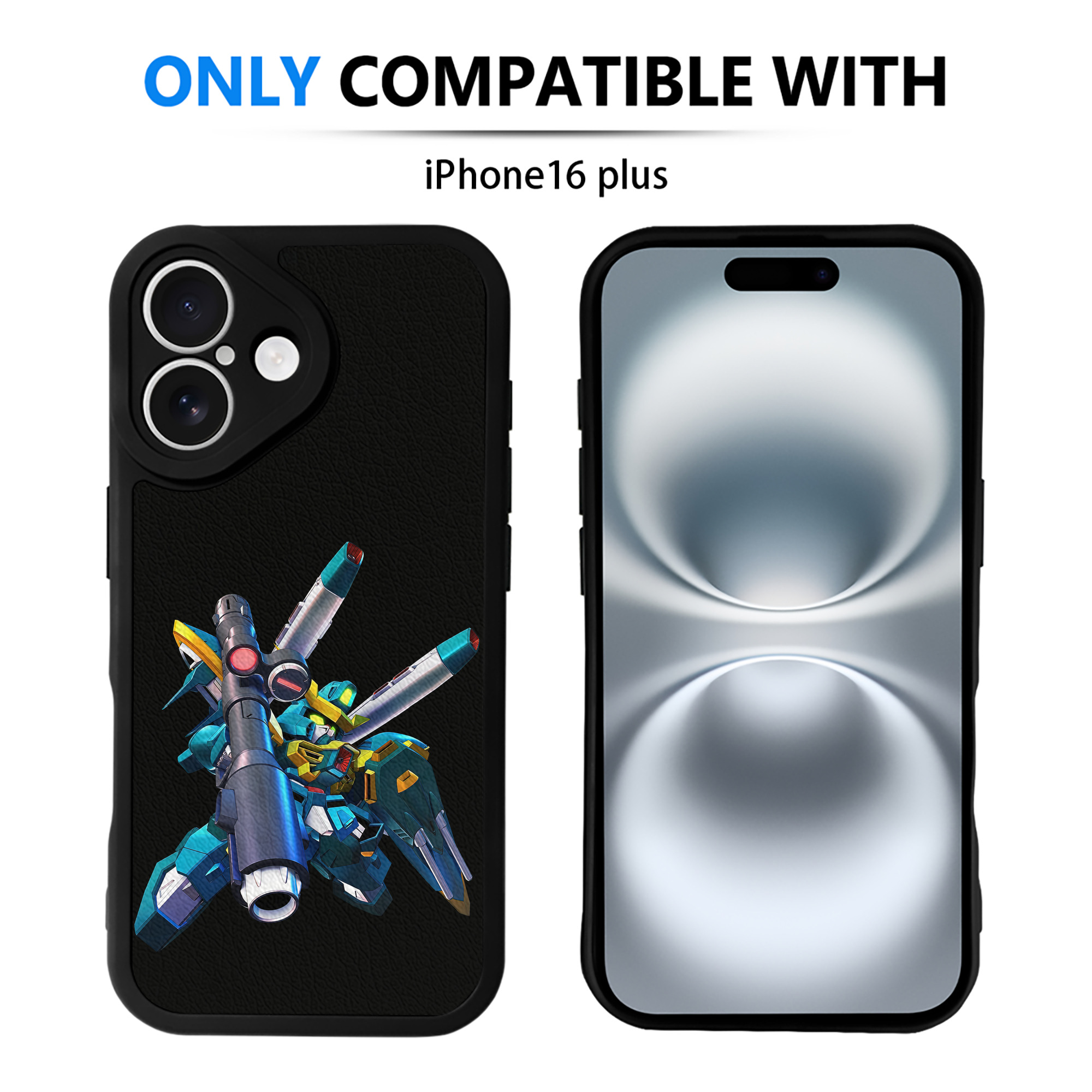 （画像用） 機動戦士ガンダム Mobile Suit Gundam 【iPhone 16シリーズ対応】シリコンスマホケース（レザー調） 材質：シリコン